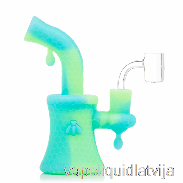 Stratus Bee Silikona Dab Rig Aqua Glow (uv Blue / Uv Green) Vape šķidrums